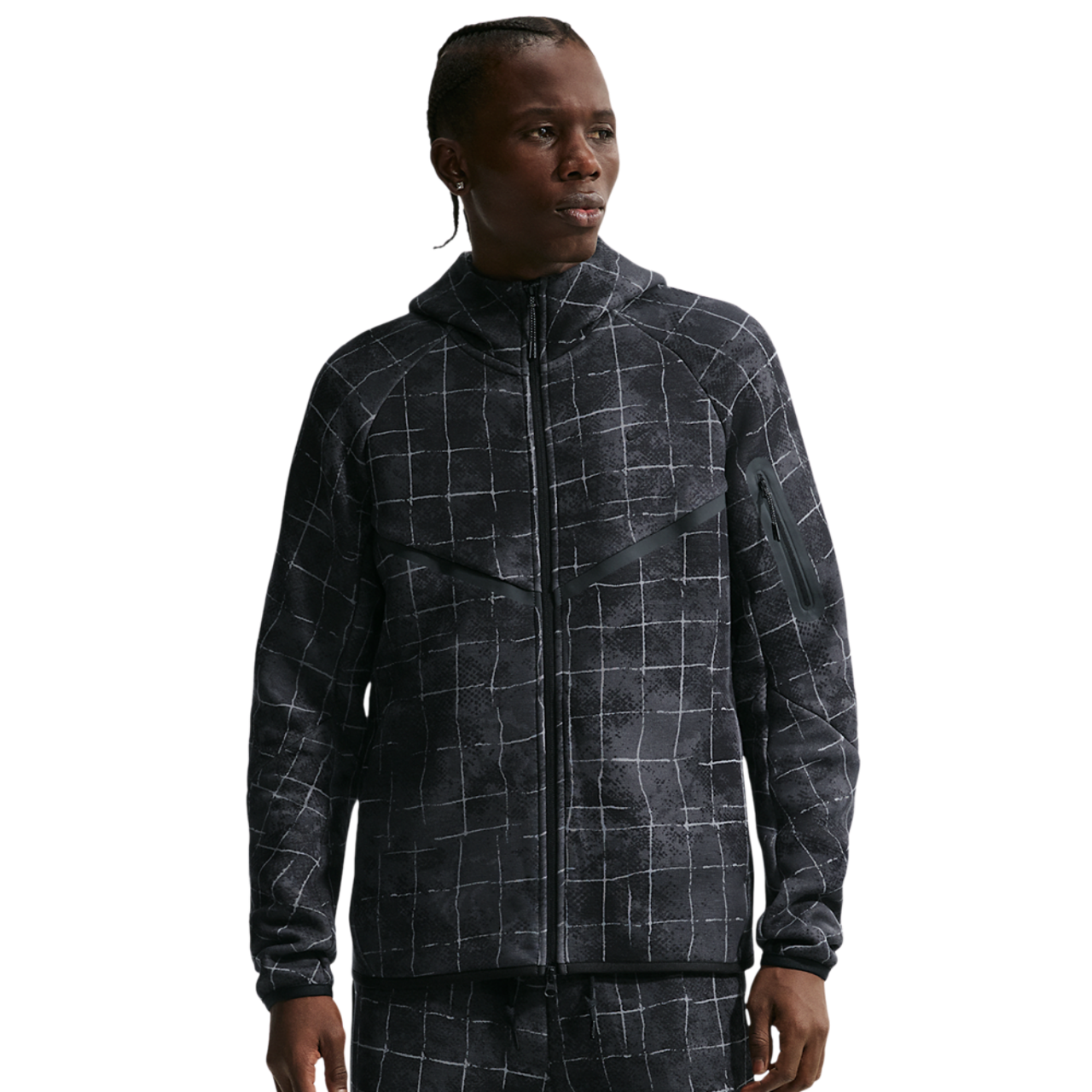 Nike Tech Fleece Full Zip Windrunner Jacket Image 1 of 8. Tap to open photo gallery.