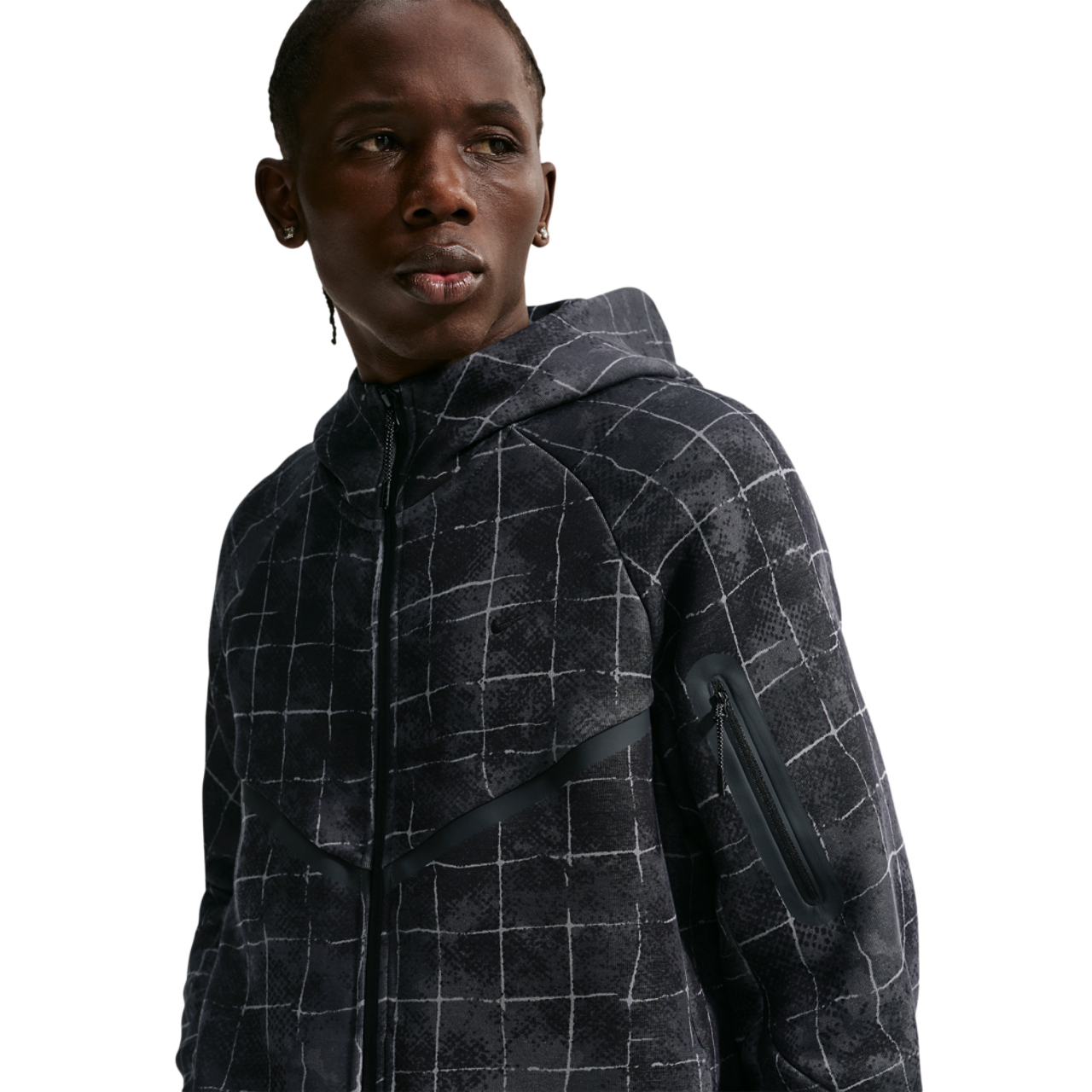 Nike Tech Fleece Full Zip Windrunner Jacket Image 3 of 8. Tap to open photo gallery.