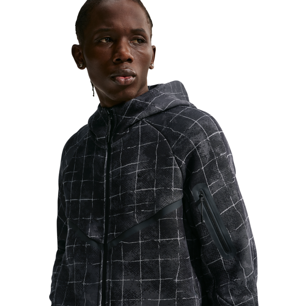 Nike Tech Fleece Full Zip Windrunner Jacket Image 3 of 8. Tap to open photo gallery.