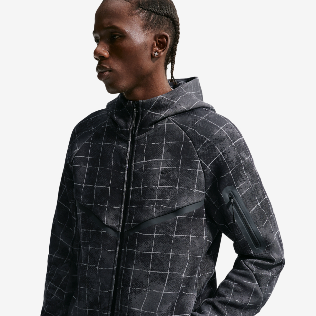 Nike Tech Fleece Full Zip Windrunner Jacket Image 5 of 8. Tap to open photo gallery.
