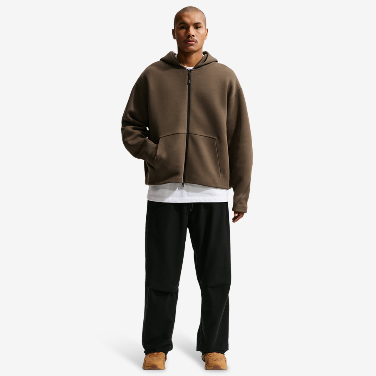 Nike Tech Fleece Ergo Full-Zip Image 3 of 4. Tap to open photo gallery.