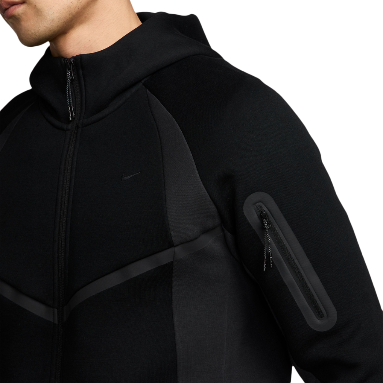 Nike Tech Fleece Pro Wear Full-Zip Jacket Image 3 of 3. Tap to open photo gallery.