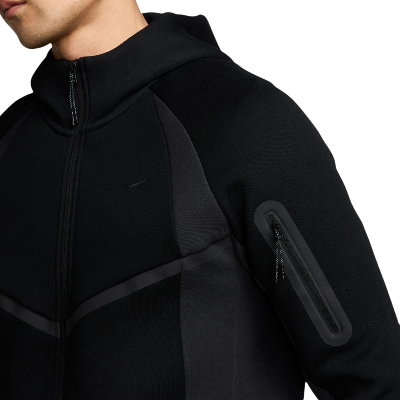 Nike Tech Fleece Pro Wear Full-Zip Jacket Image 3 of 3. Tap to open photo gallery.