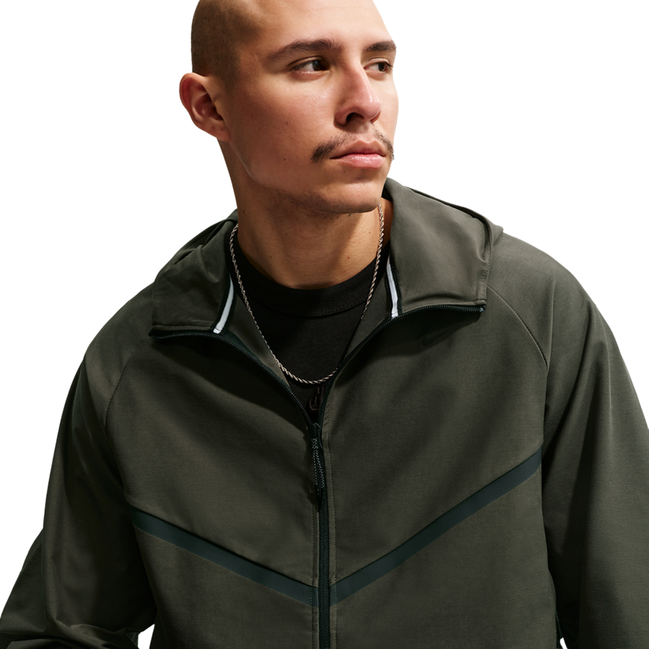 Nike Tech Shori Knit Full-Zip Jacket Image 5 of 8. Tap to open photo gallery.
