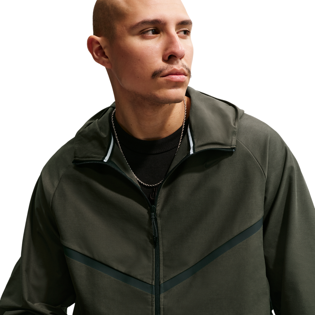 Nike Tech Shori Knit Full-Zip Jacket Image 5 of 8. Tap to open photo gallery.