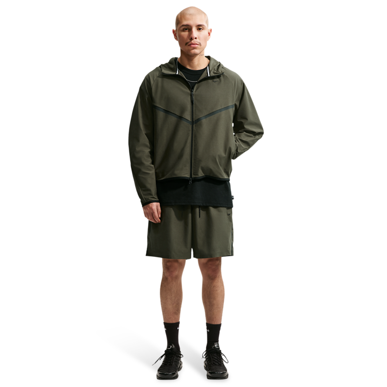Nike Tech Shori Knit Full-Zip Jacket Image 7 of 8. Tap to open photo gallery.