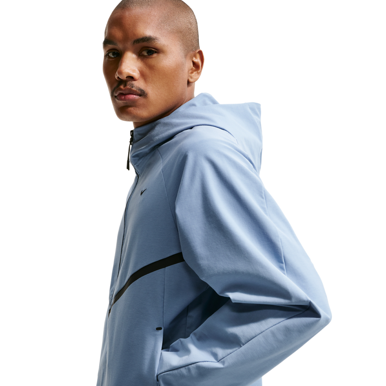 Nike Tech Shori Knit Full-Zip Jacket Image 3 of 5. Tap to open photo gallery.