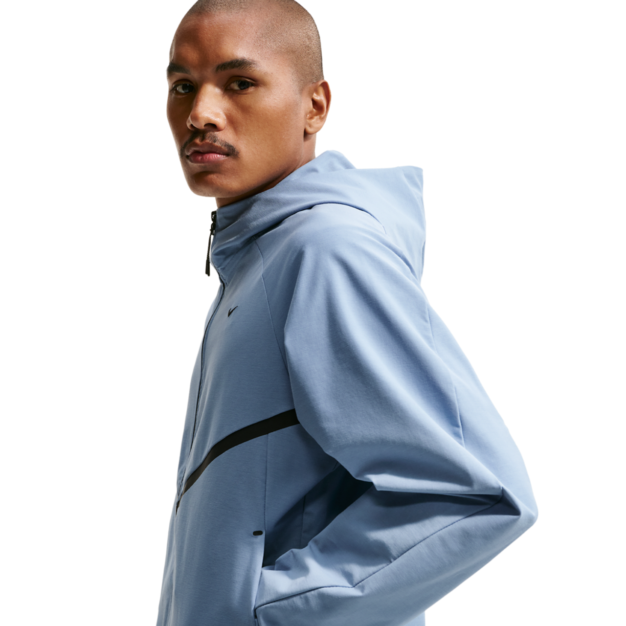 Nike Tech Shori Knit Full-Zip Jacket Image 3 of 5. Tap to open photo gallery.