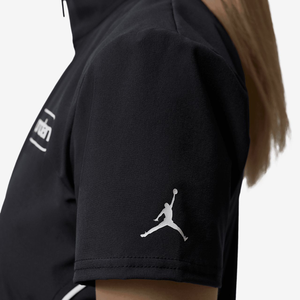 Jordan BRK Short Sleeve Full-Zip Graphic Top Image 6 of 7. Tap to open photo gallery.