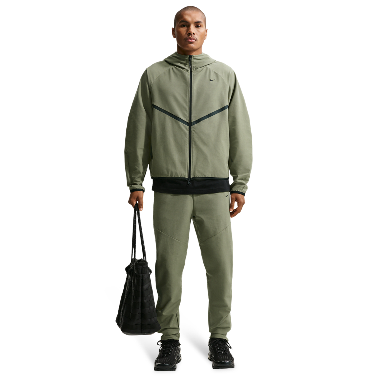 Nike Tech Shori Knit Drill Pant Image 3 of 4. Tap to open photo gallery.