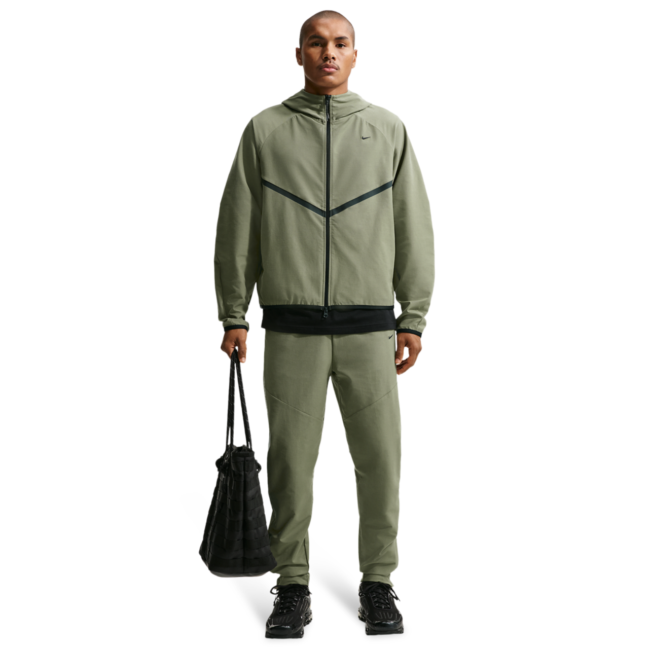 Nike Tech Shori Knit Drill Pant Image 3 of 4. Tap to open photo gallery.
