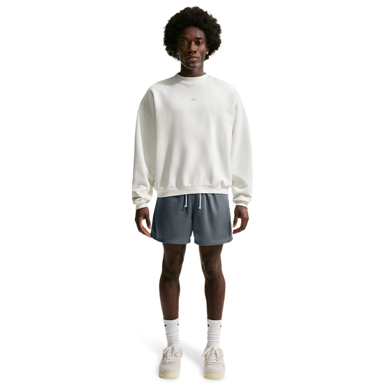 Nike Dri-FIT Standard Issue Mesh 5IN Shorts Image 3 of 4. Tap to open photo gallery.