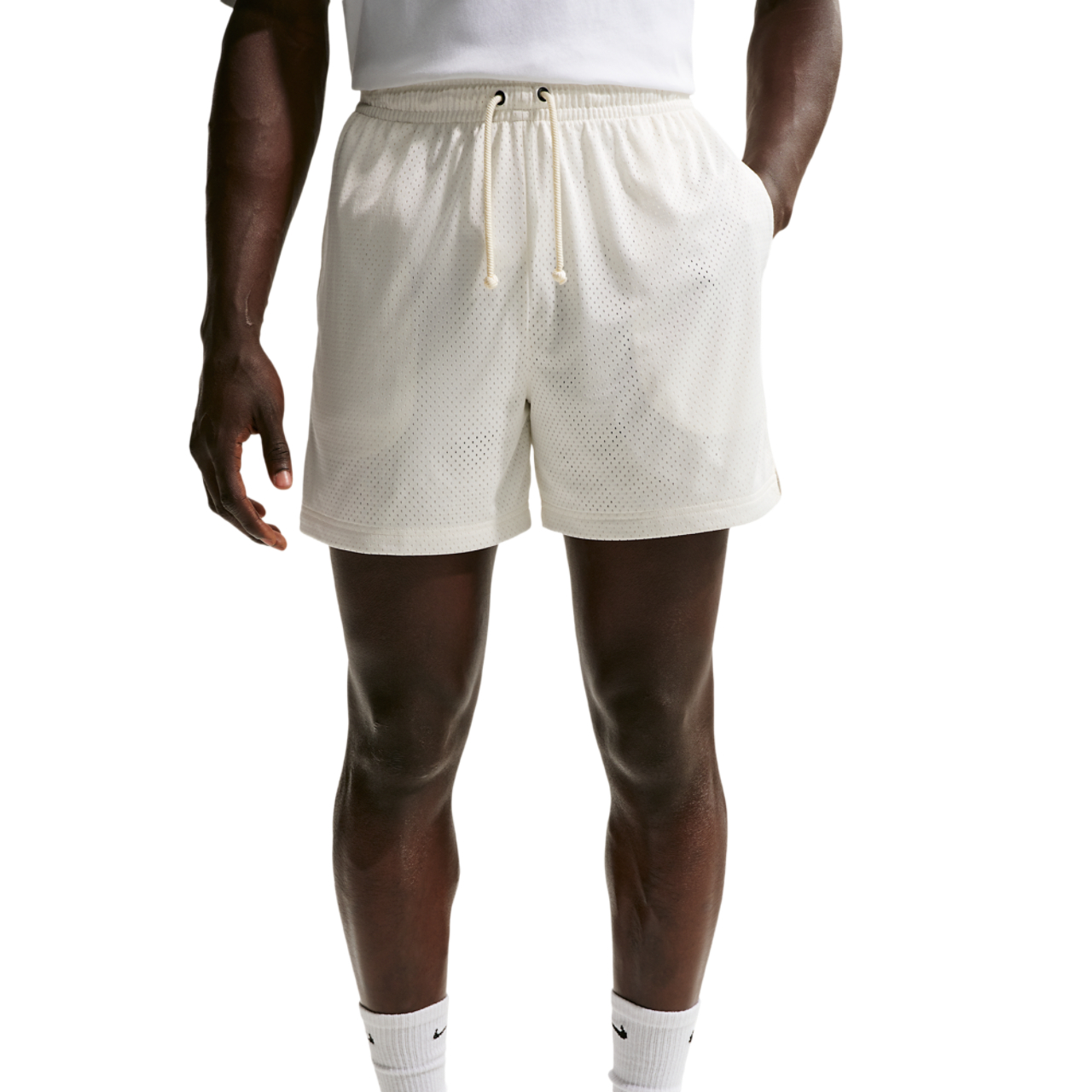 Nike Dri-FIT Standard Issue Mesh 5IN Shorts Image 1 of 4. Tap to open photo gallery.