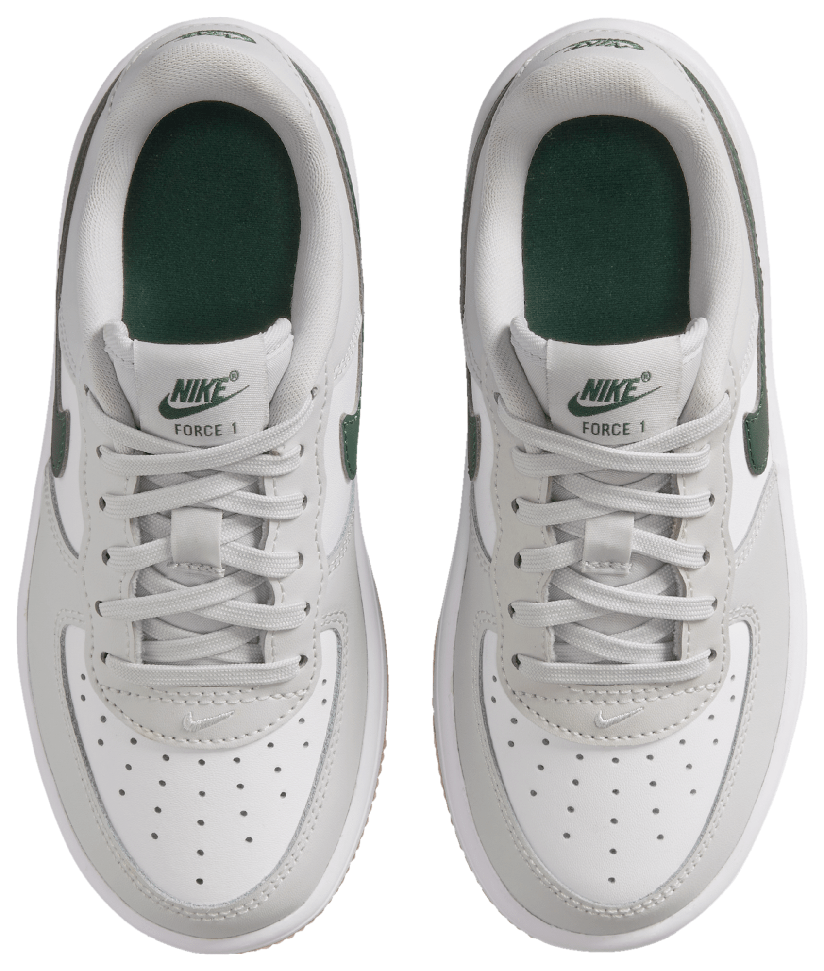 Nike Air Force 1 Low Lace 童款 - White/Photon Dust/Fir - Image 4