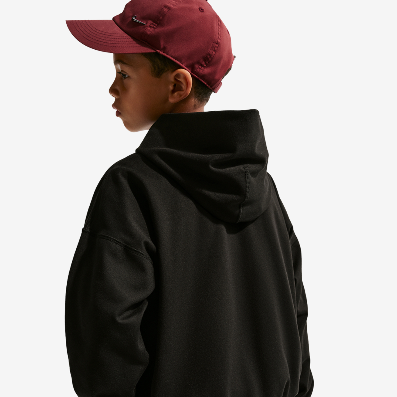 Nike Pro DriFit Fleece Pullover Hoodie Image 2 of 4. Tap to open photo gallery.