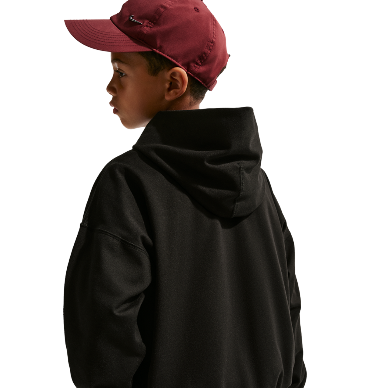 Nike Pro DriFit Fleece Pullover Hoodie Image 2 of 4. Tap to open photo gallery.