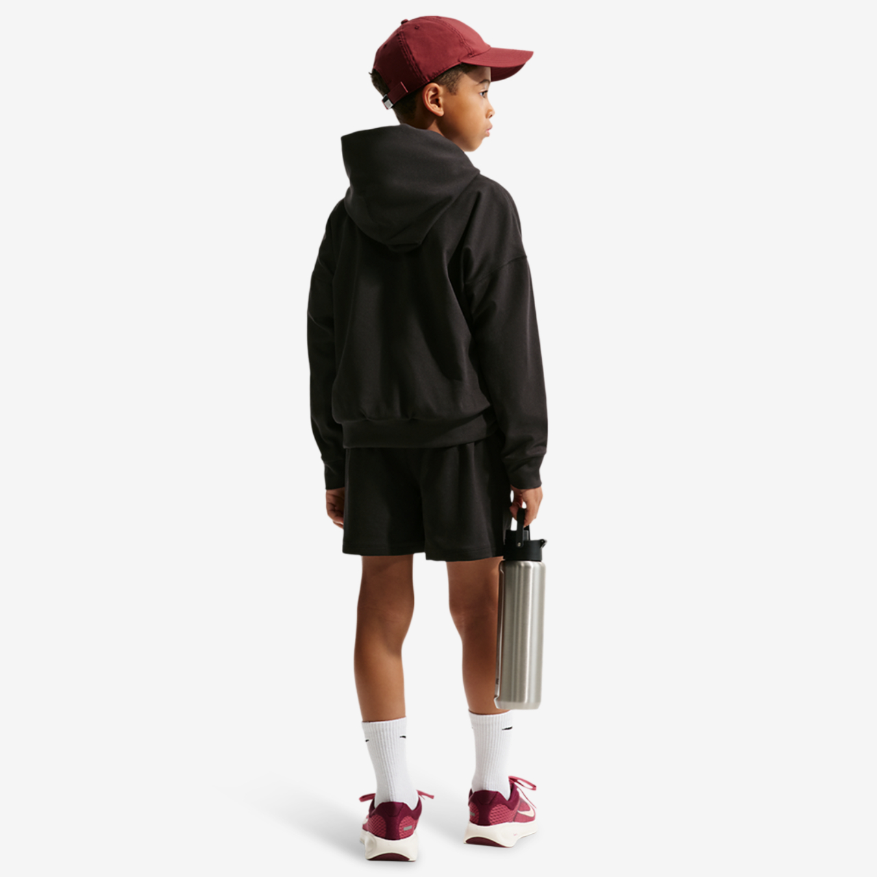 Nike Pro DriFit Fleece Pullover Hoodie Image 4 of 4. Tap to open photo gallery.