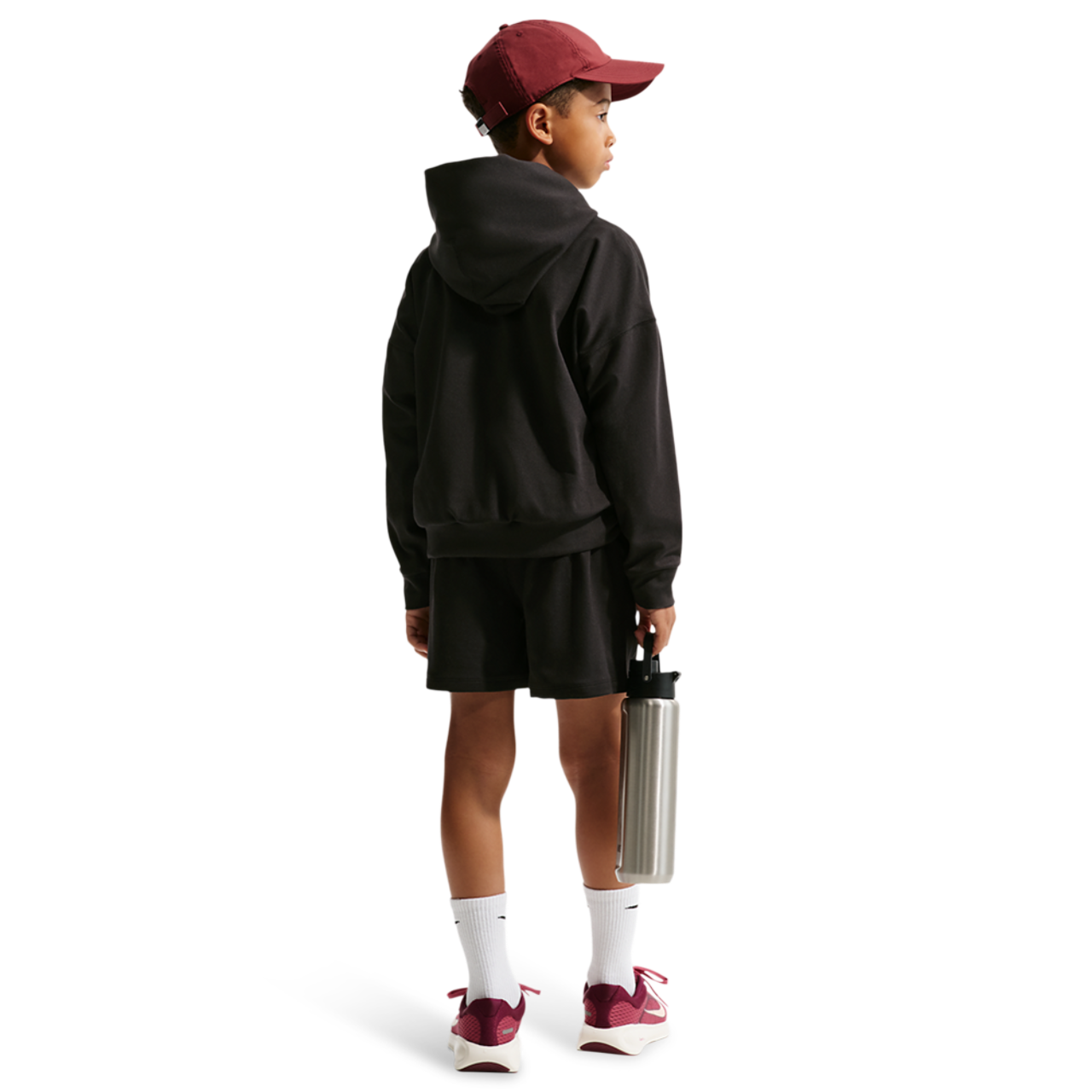Nike Pro DriFit Fleece Pullover Hoodie Image 4 of 4. Tap to open photo gallery.