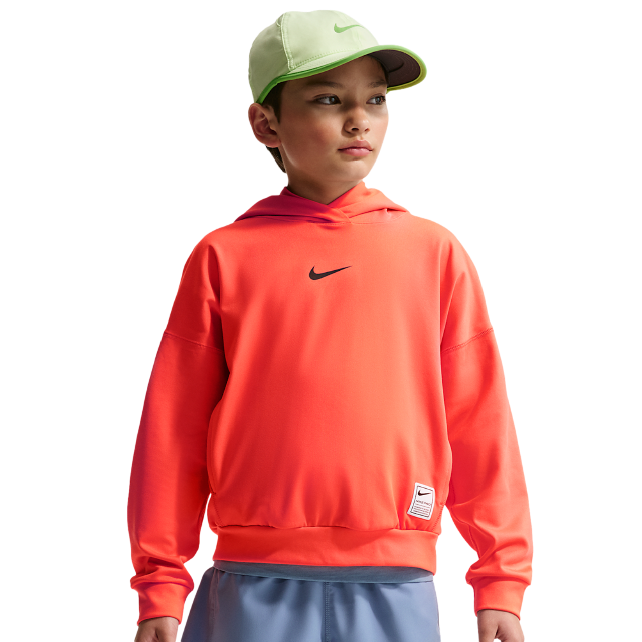 Nike Pro DriFit Fleece Pullover Hoodie Image 1 of 7. Tap to open photo gallery.
