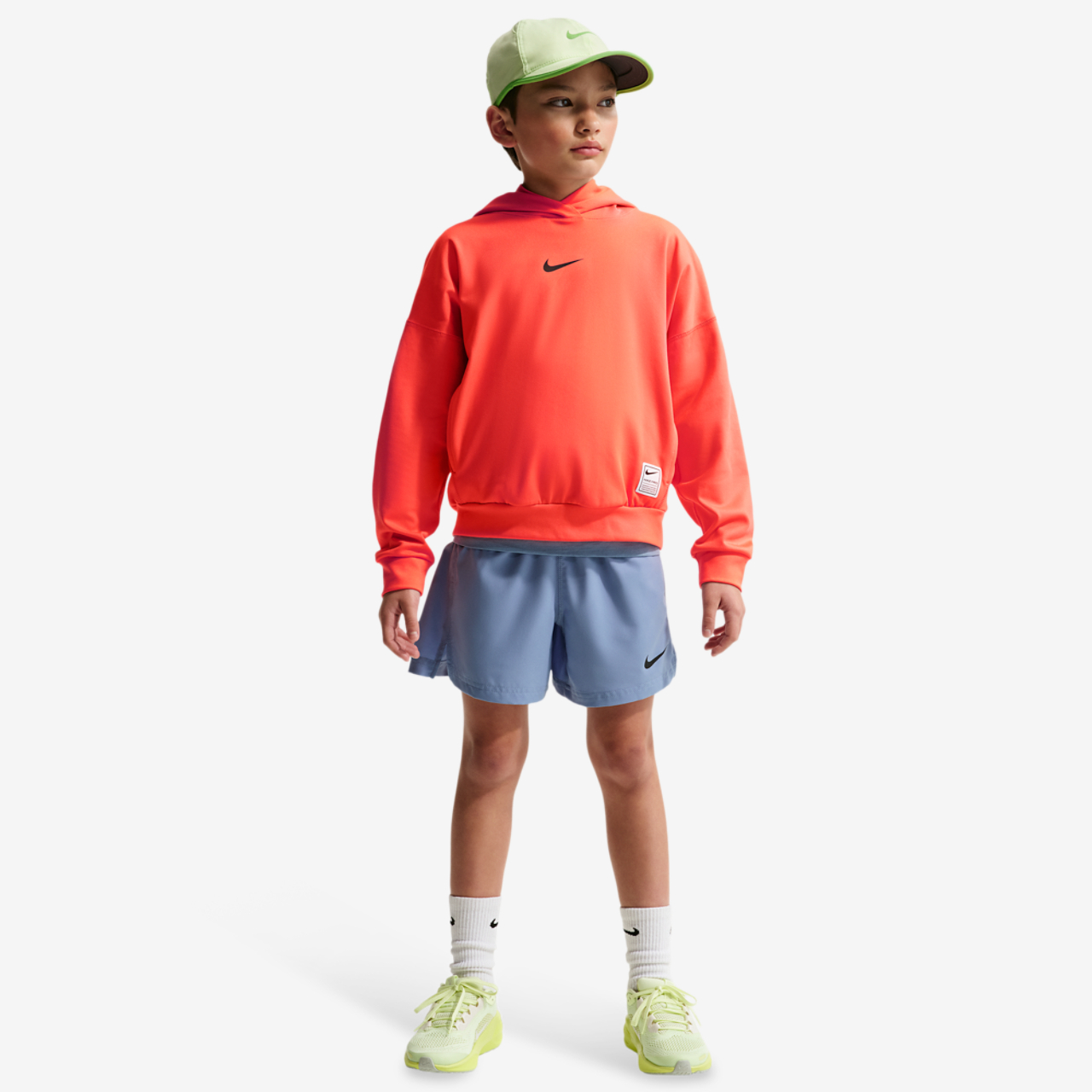 Nike Pro DriFit Fleece Pullover Hoodie Image 6 of 7. Tap to open photo gallery.