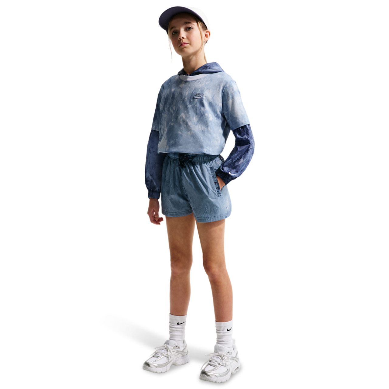 Nike NSW Club Woven Short Gfx Image 3 of 4. Tap to open photo gallery.