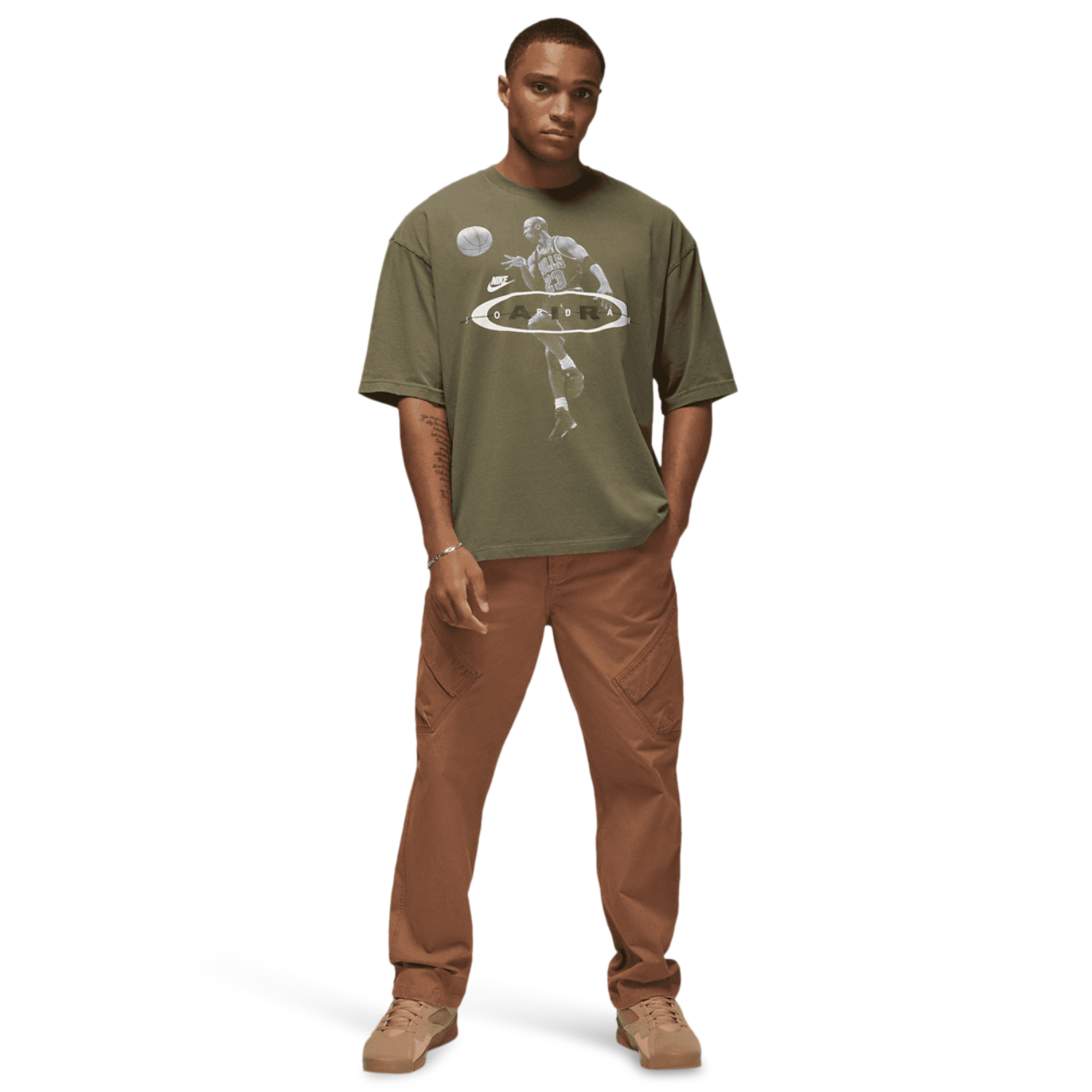 Jordan Brooklyn 2Air Reissue Short Sleeve Crew Image 6 of 6. Tap to open photo gallery.