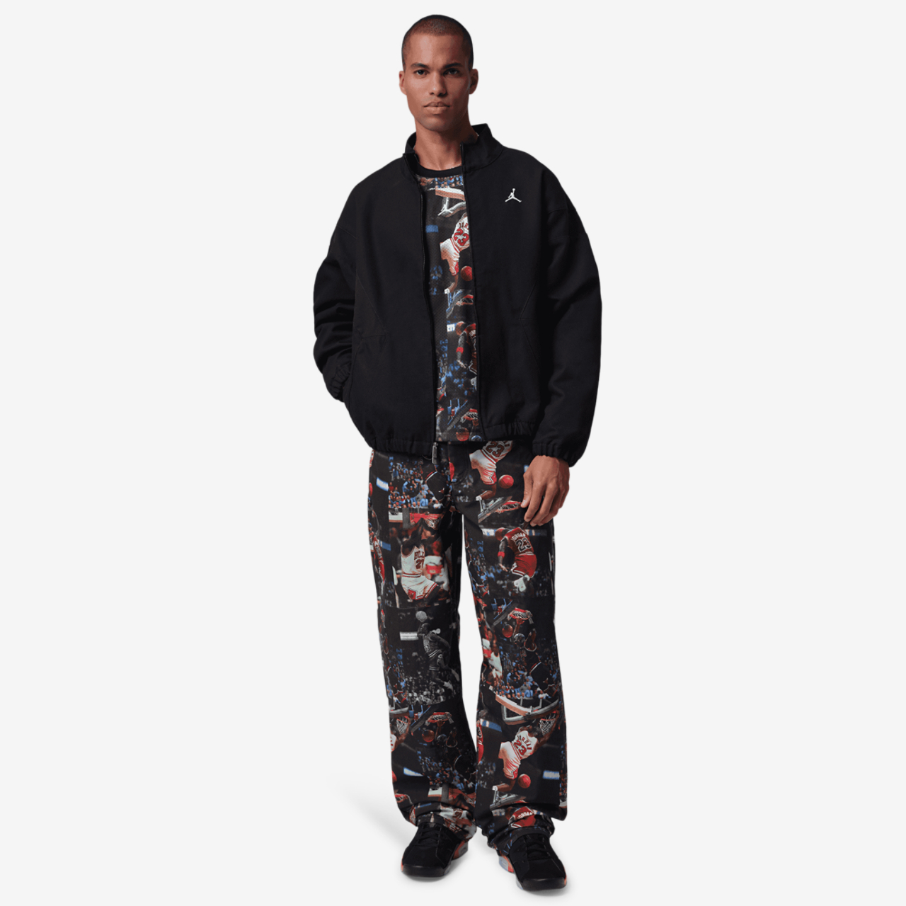Jordan Flight AOP Long Sleeve Jersey Image 4 of 4. Tap to open photo gallery.