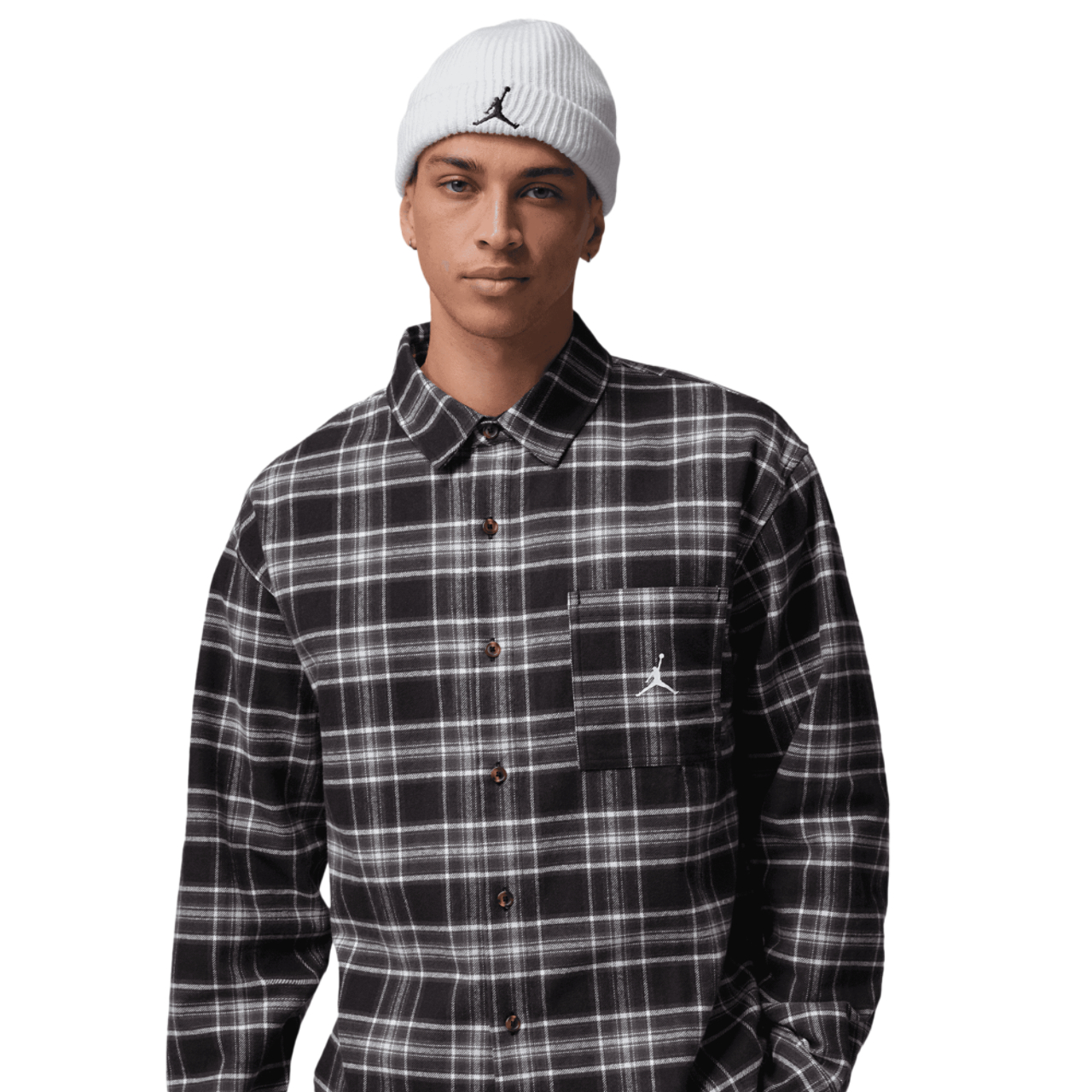 Jordan Brooklyn Flannel Graphic Long Sleeve - Men's | Foot Locker