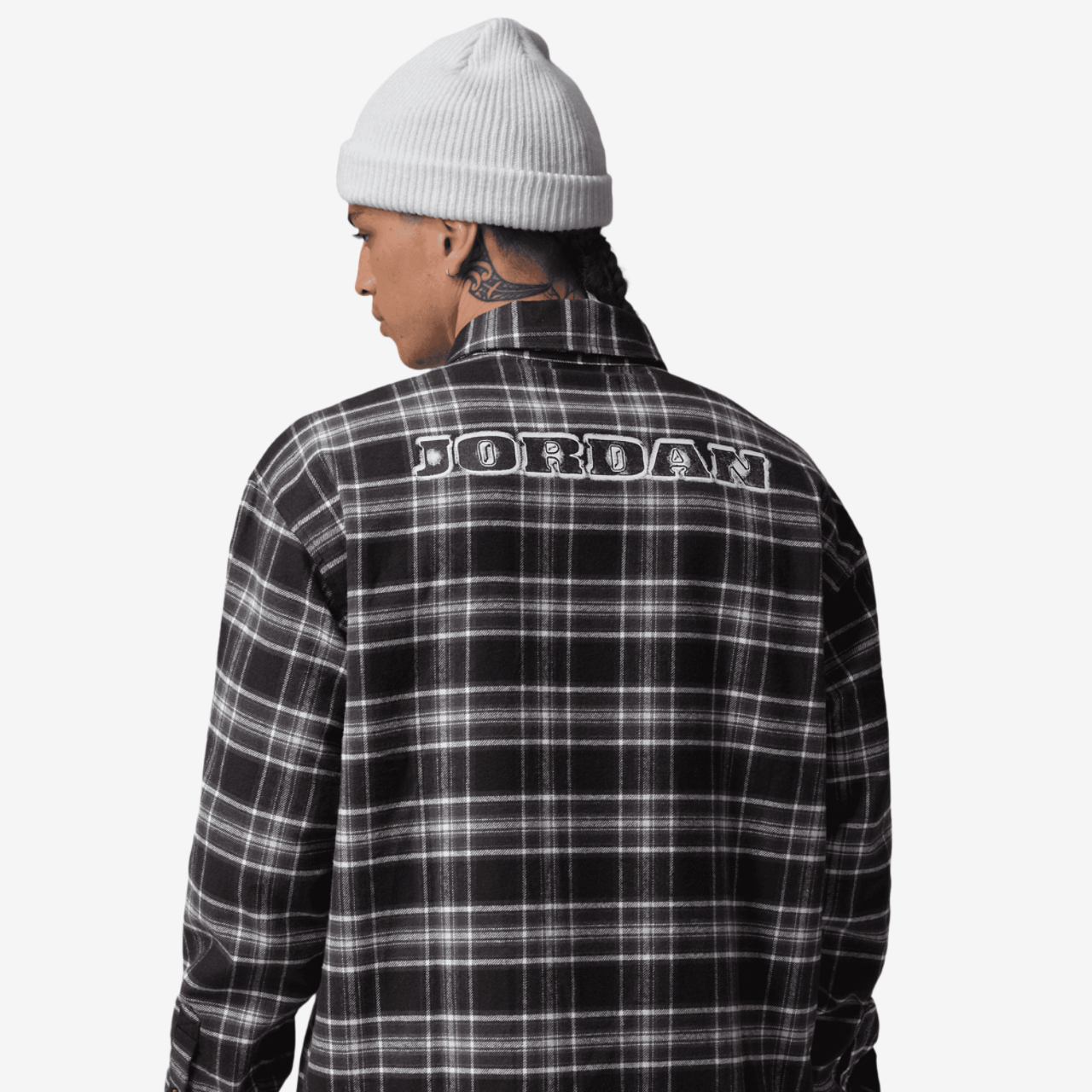 Jordan Brooklyn Flannel Graphic Long Sleeve Image 2 of 6. Tap to open photo gallery.