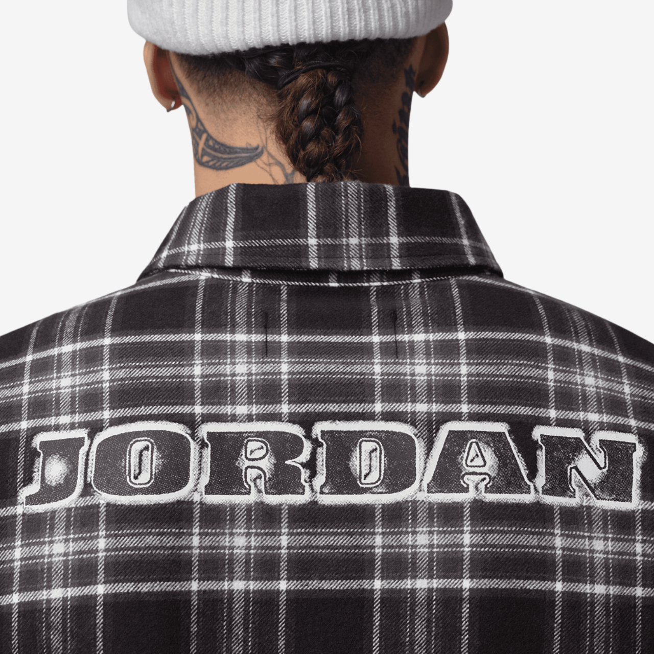 Jordan Brooklyn Flannel Graphic Long Sleeve Image 3 of 6. Tap to open photo gallery.