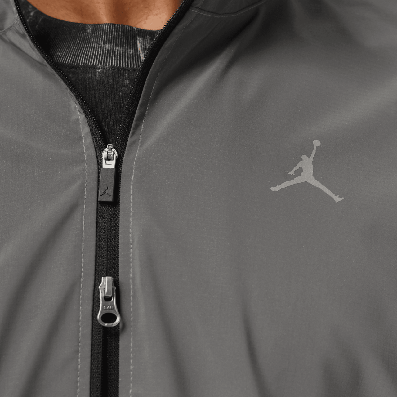 Jordan ブルックリン　ナイロンジャケット グレー　S Jordan Dri-FIT Brooklyn Hike Mike Jacket - Men's | Foot Locker