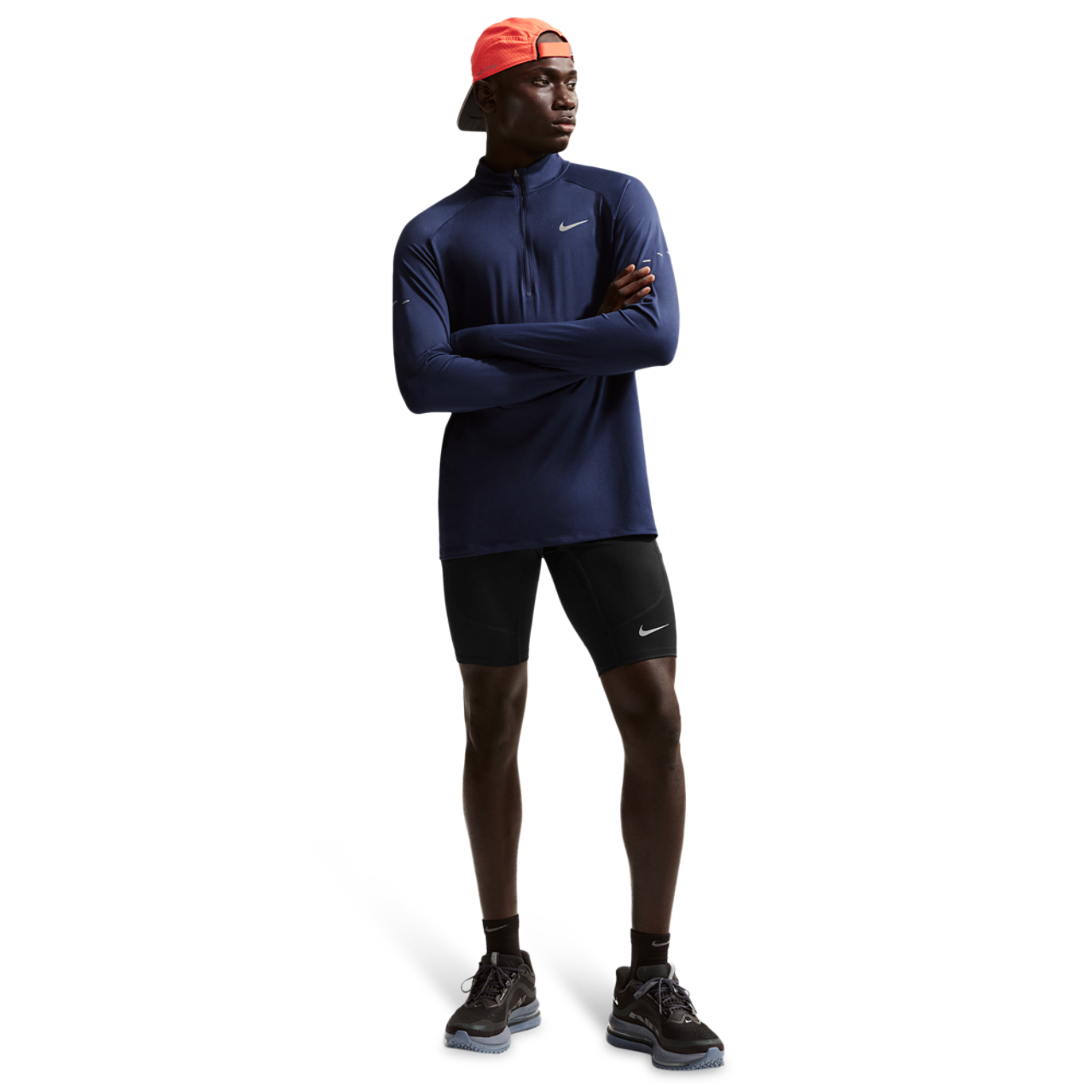 Nike Dri-FIT Stride Half Tights Image 3 of 4. Tap to open photo gallery.