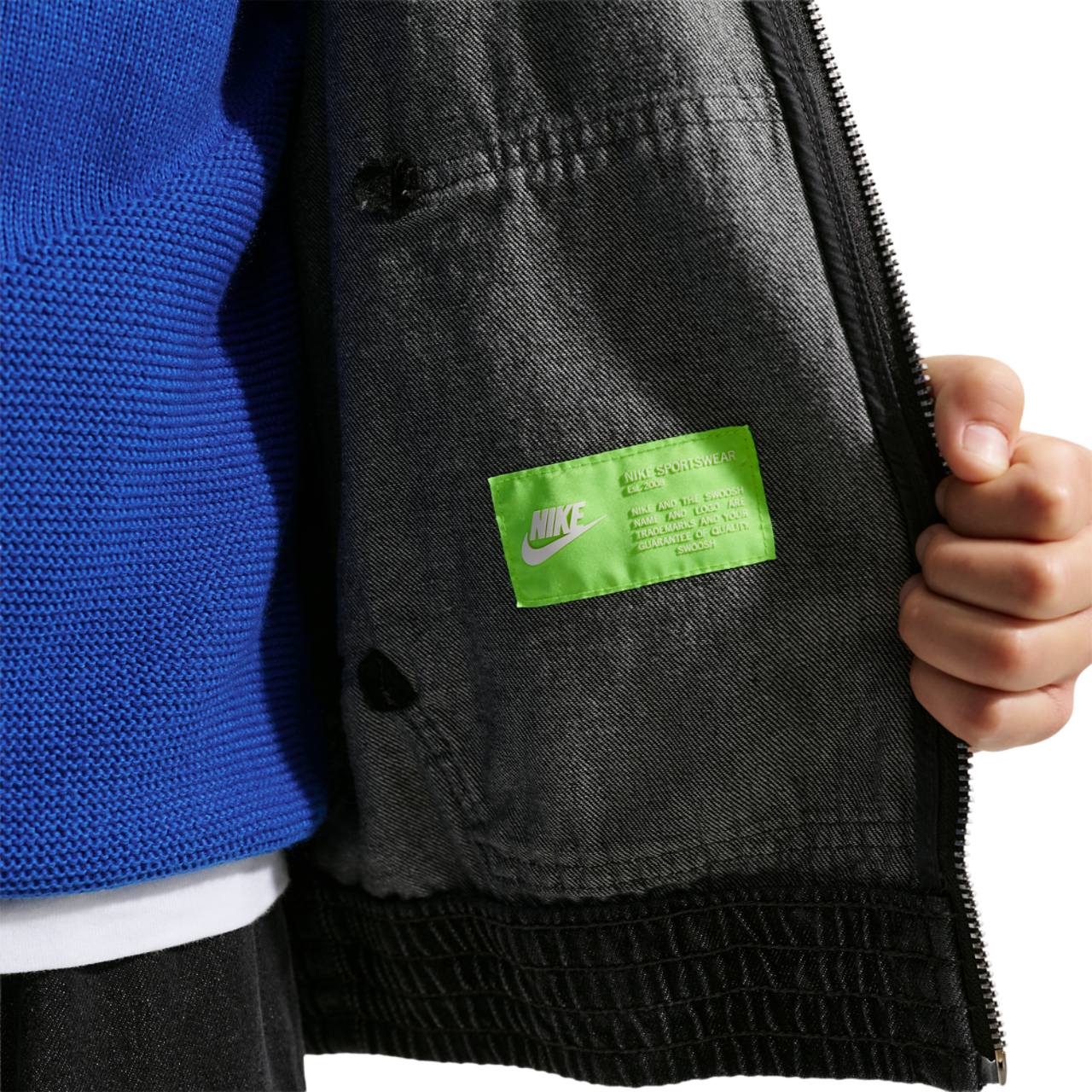 Nike NSW WR Denim Full Zip Jacket - Boys' Grade School | Kids Foot