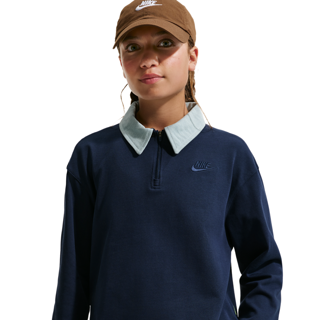 Nike NSW Pullover Long Sleeve Top Image 1 of 4. Tap to open photo gallery.