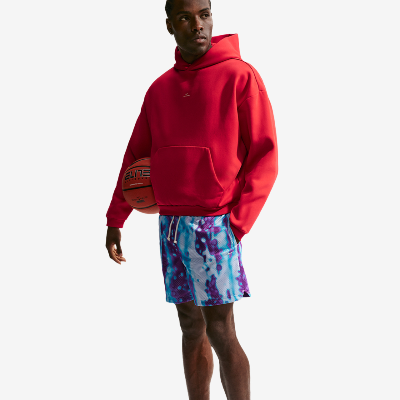 Nike Dri-FIT 5 Inch Mesh Print Shorts Image 3 of 3. Tap to open photo gallery.