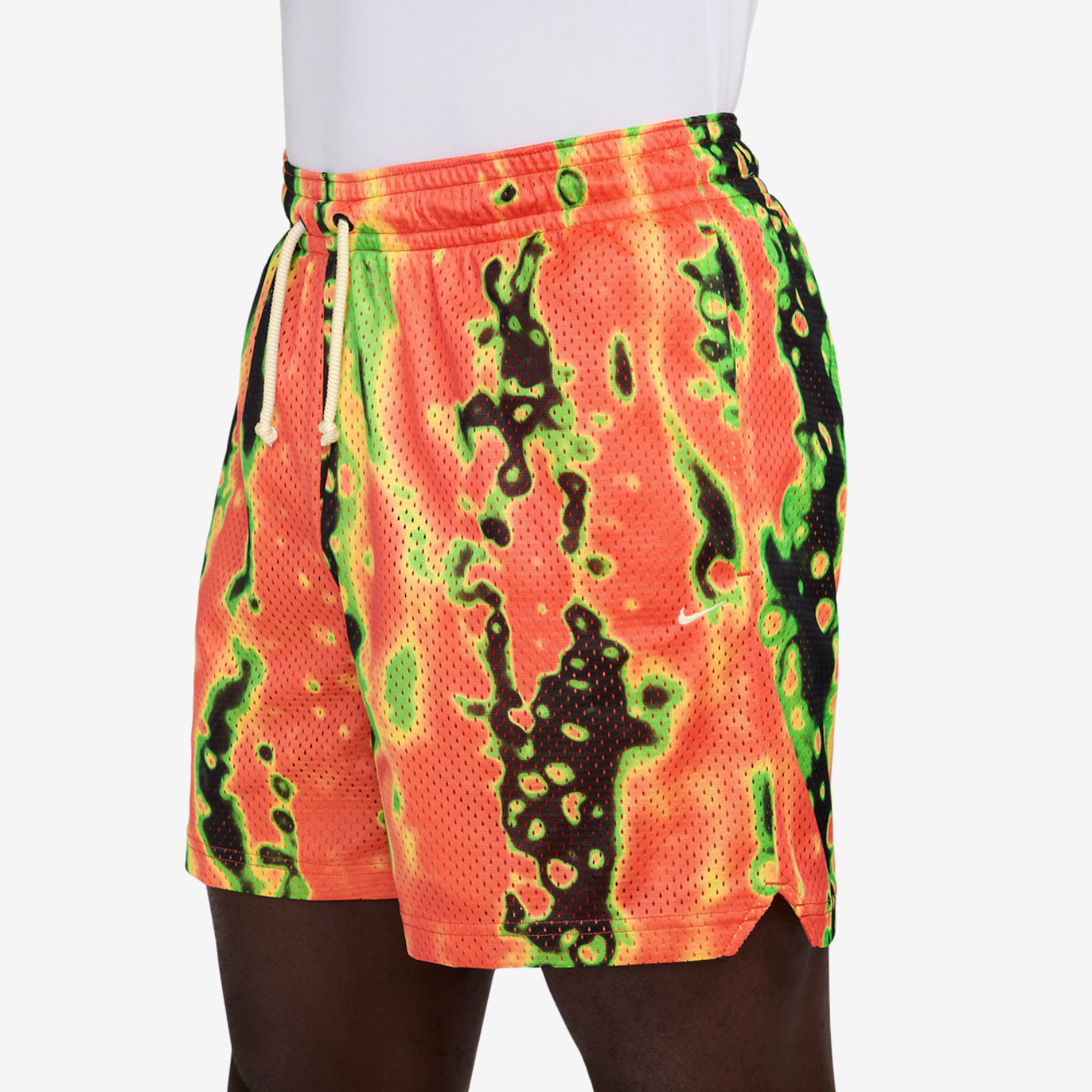 Nike Dri-FIT 5 Inch Mesh Print Shorts Image 3 of 4. Tap to open photo gallery.