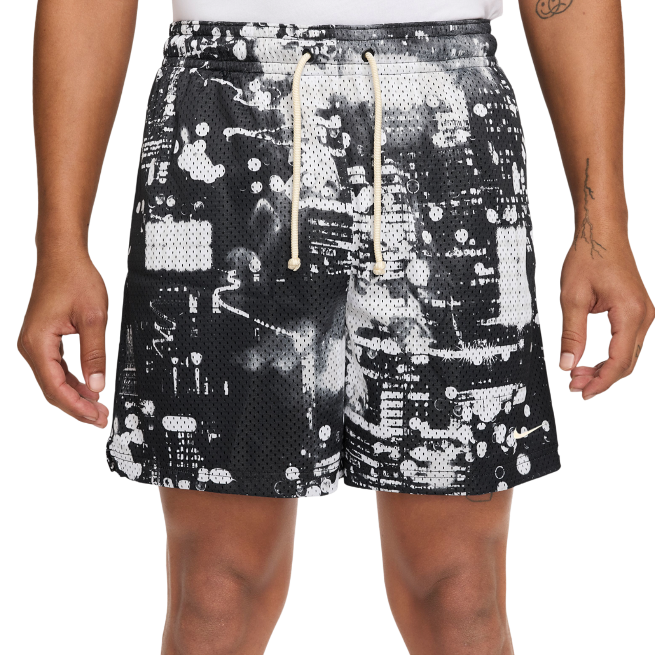 Nike Dri-FIT SI Practice Mesh AOP 5" Shorts Image 1 of 4. Tap to open photo gallery.