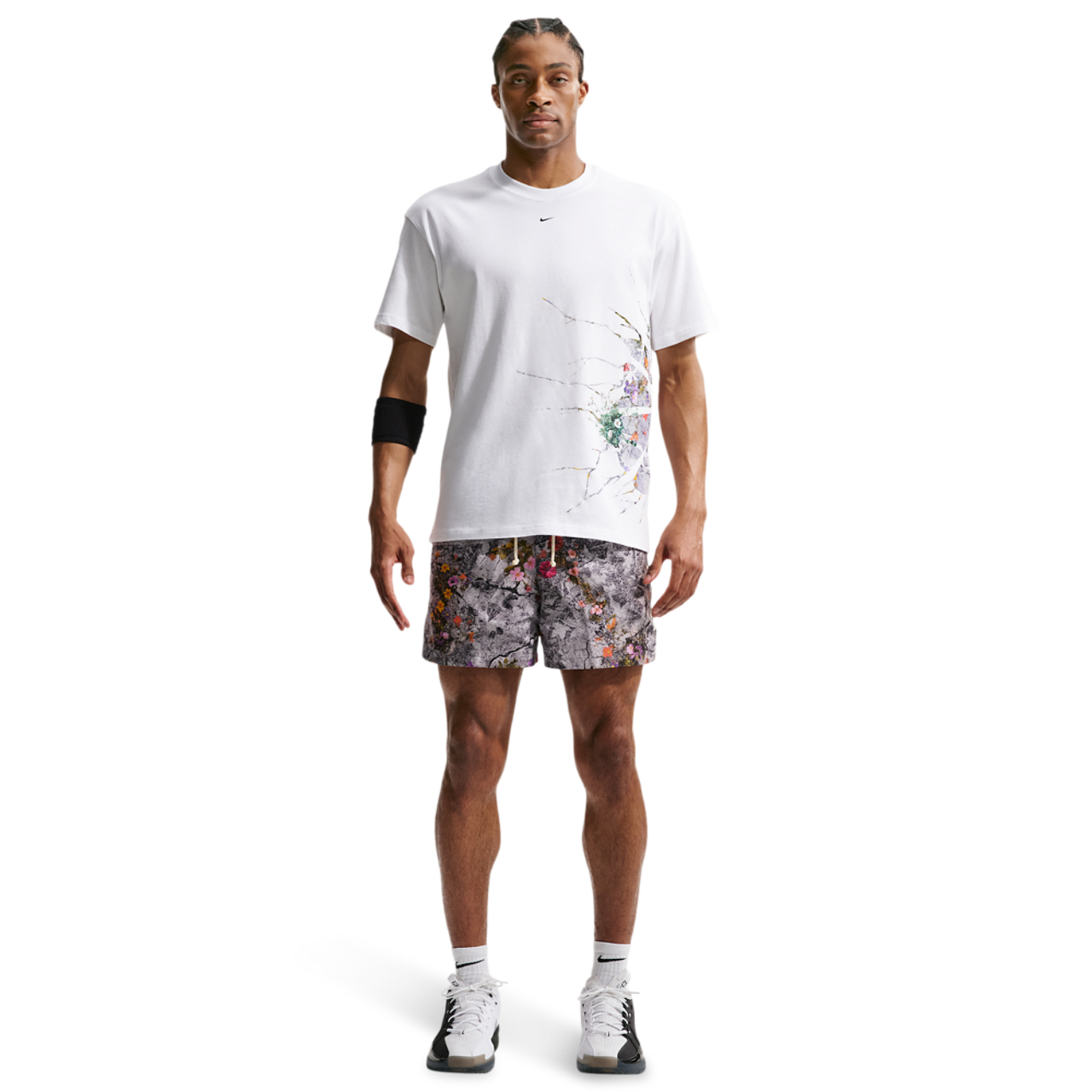 Nike Dri-FIT SI Practice Mesh AOP 5" Shorts Image 3 of 4. Tap to open photo gallery.