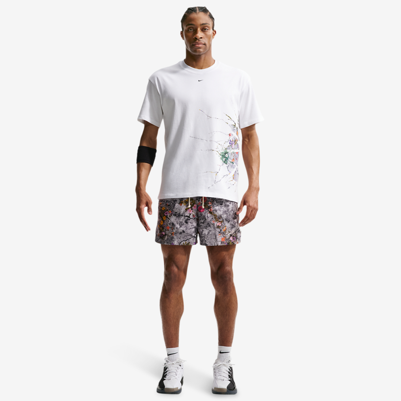 Nike Dri-FIT SI Practice Mesh AOP 5" Shorts Image 3 of 4. Tap to open photo gallery.