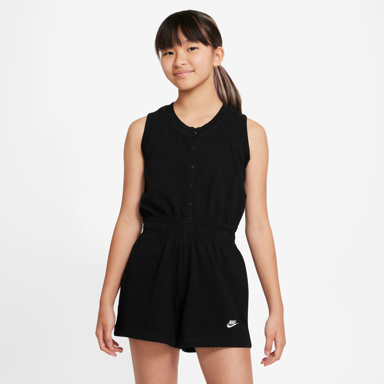 Nike Romper Jersey Solid Image 1 of 2. Tap to open photo gallery.