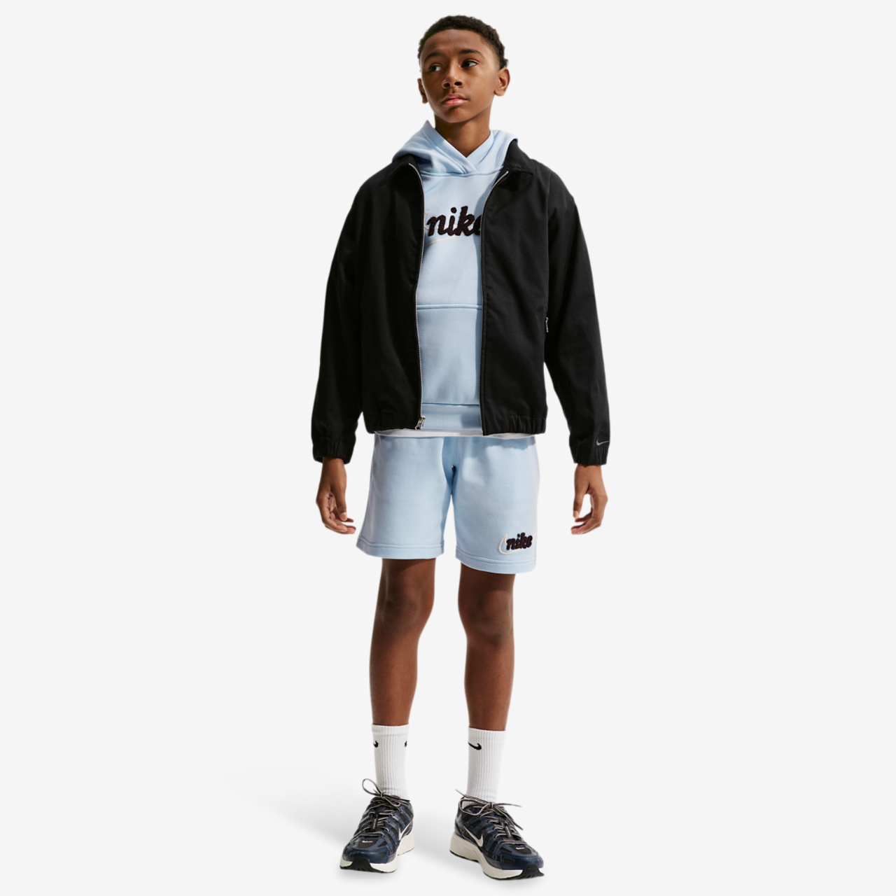 Nike NSW Club French Terry Short Image 3 of 4. Tap to open photo gallery.