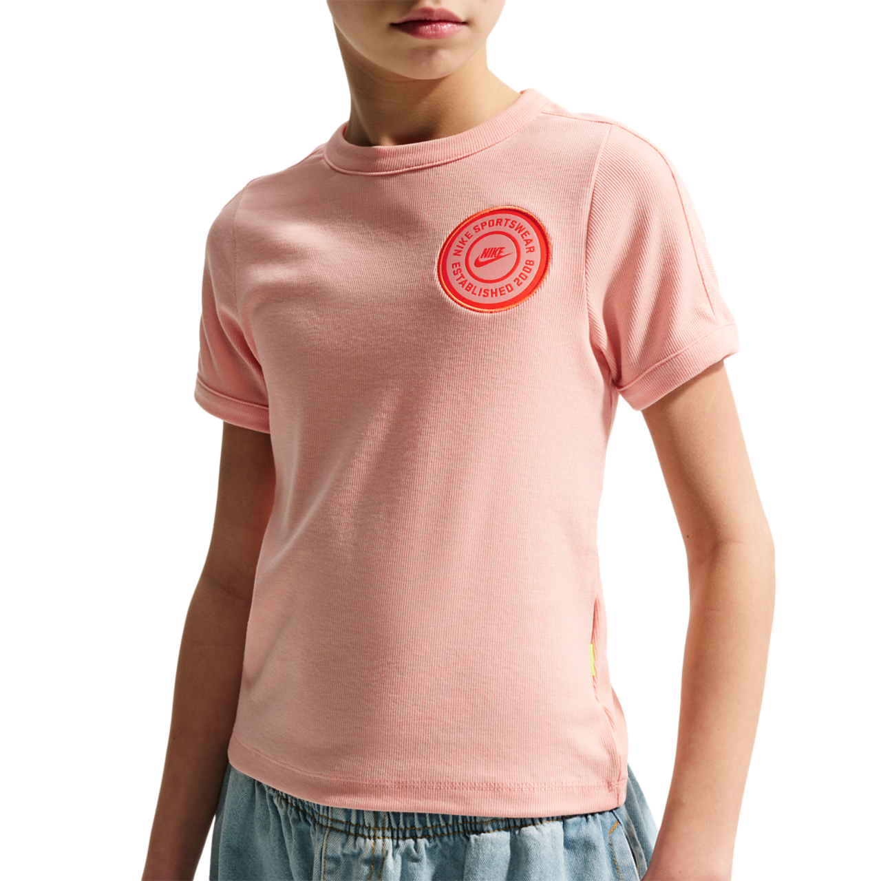 Nike NSW Short Sleeve Rip Top Image 1 of 5. Tap to open photo gallery.