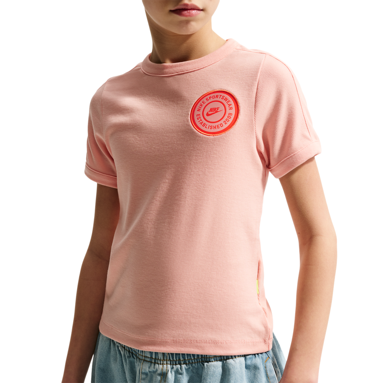 Nike NSW Short Sleeve Rip Top Image 1 of 5. Tap to open photo gallery.