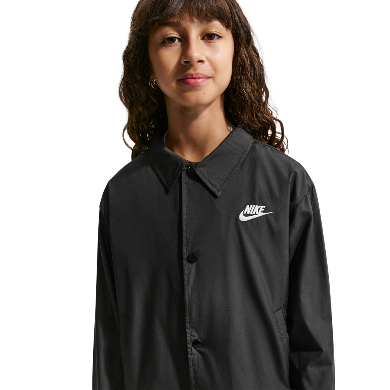 Nike NSW Repel Club Woven Coach Jacket Image 1 of 3. Tap to open photo gallery.