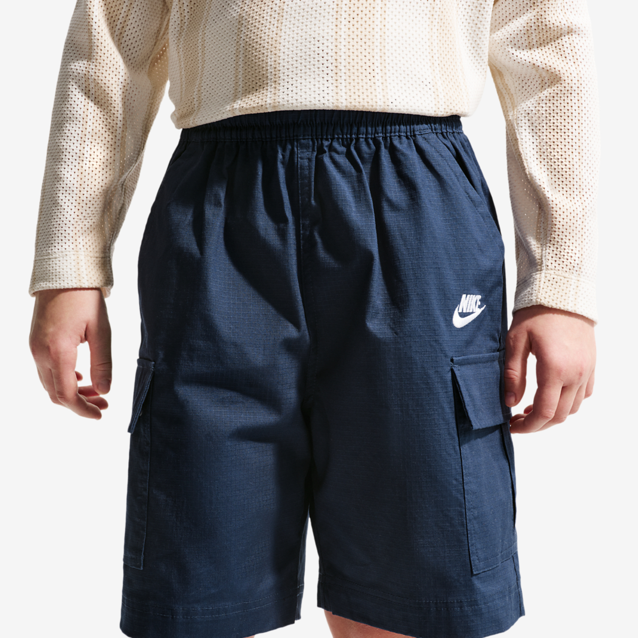 Nike NSW Club Woven Cargo Short Image 1 of 3. Tap to open photo gallery.