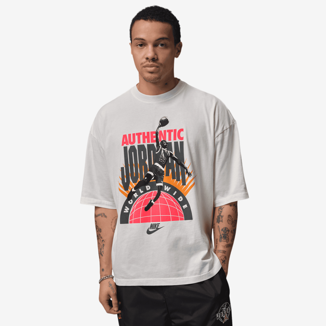 Jordan Reissue WW Oversized Short Sleeve Crew Image 1 of 5. Tap to open photo gallery.