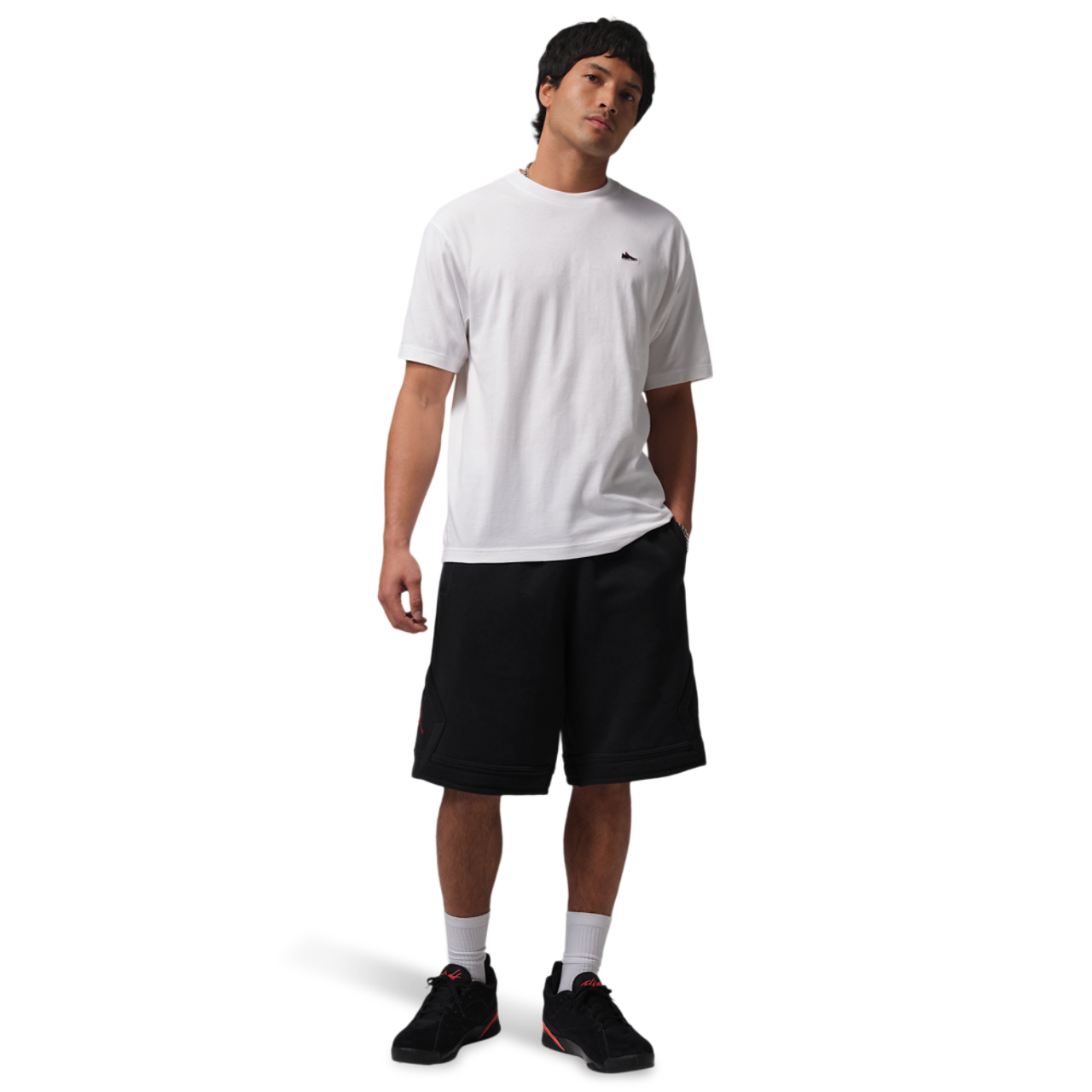Jordan Sneaker Patch Short Sleeve Crew Image 4 of 4. Tap to open photo gallery.