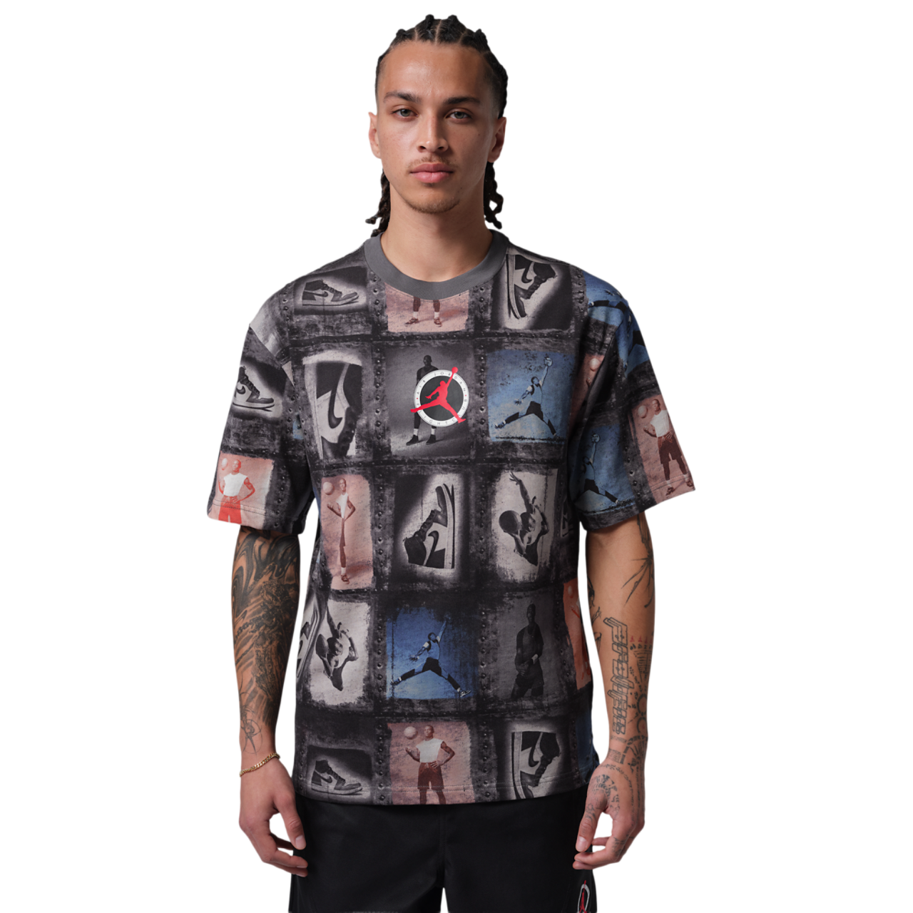 Jordan Flight Club Short Sleeve Crew Image 1 of 3. Tap to open photo gallery.