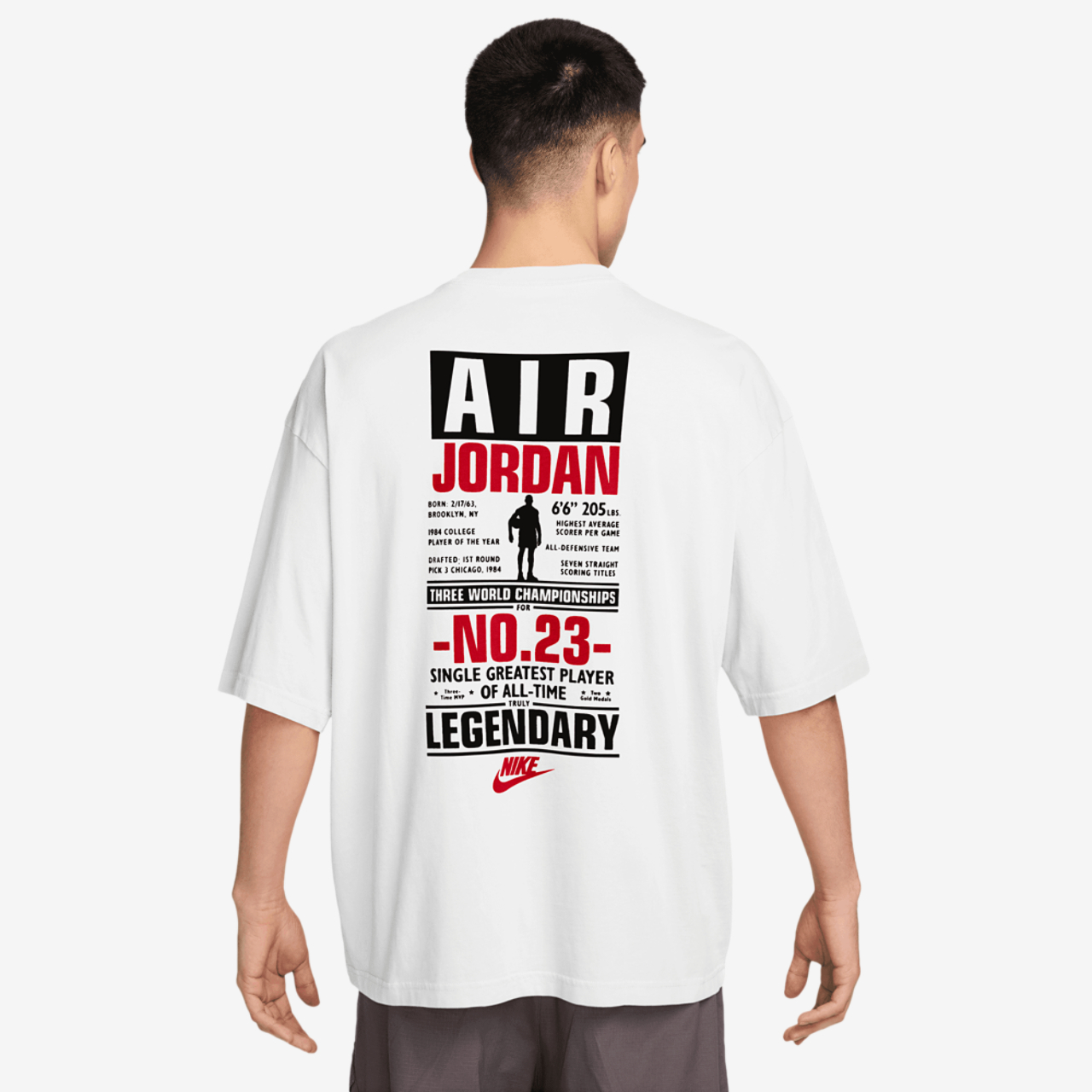 Jordan Flight Reis Legend Short Sleeve Crew Image 2 of 3. Tap to open photo gallery.