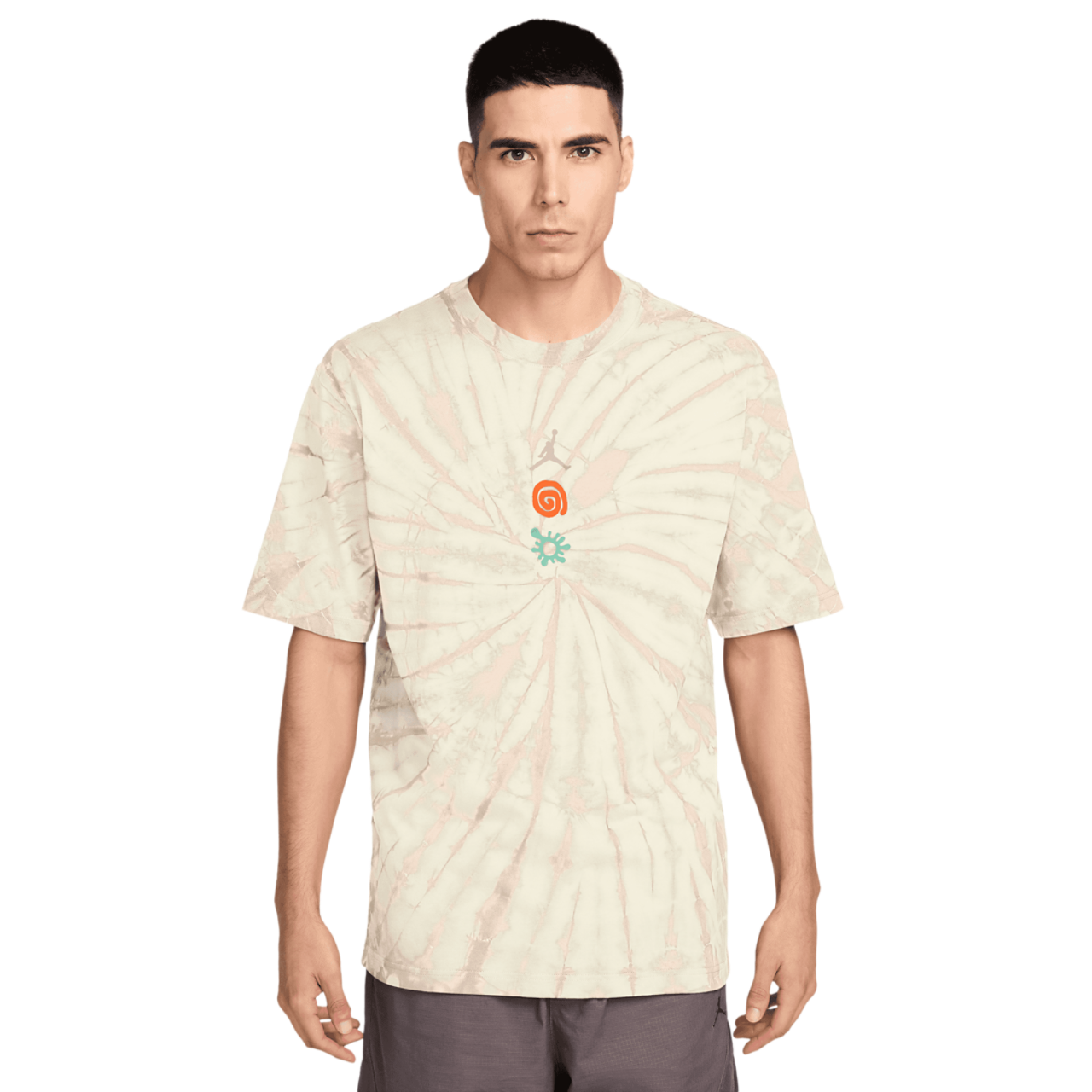 Jordan Brooklyn Tie Dye Festival Short Sleeve Crew Image 1 of 3. Tap to open photo gallery.